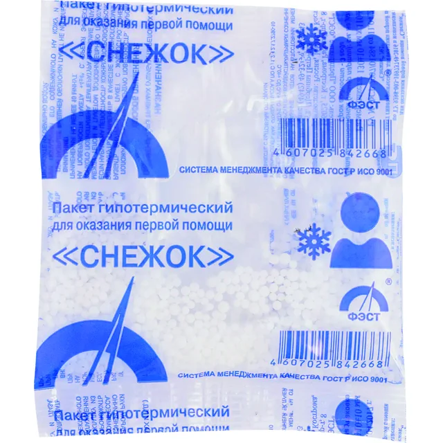 Пакет гипотермический охлаждающий «Снежок» №2